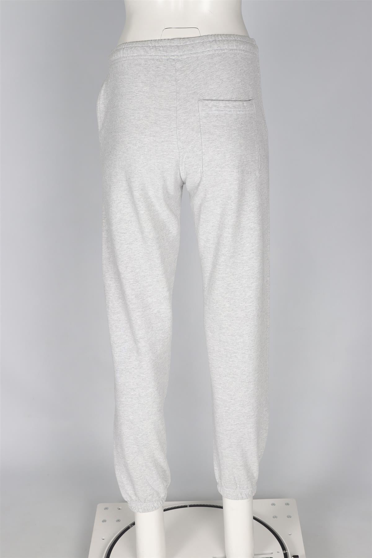 SPORTY & RICH GREY COTTON TRACK PANTS XSMALL