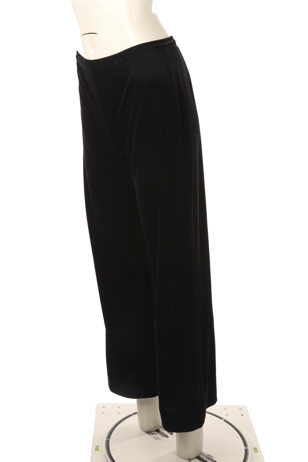 GIORGIO ARMANI NAVY VELVET STRAIGHT LEG PANTS IT 44 UK 12