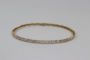 SUZANNE KALAN 18 KARAT ROSE GOLD BAGUETTE DIAMOND CHOKER