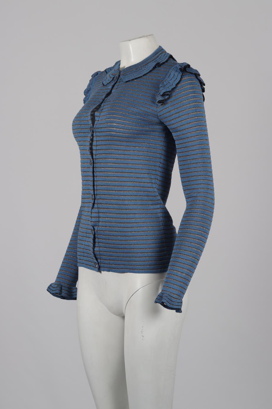 SONIA RYKIEL COTTON BLEND CARDIGAN SMALL