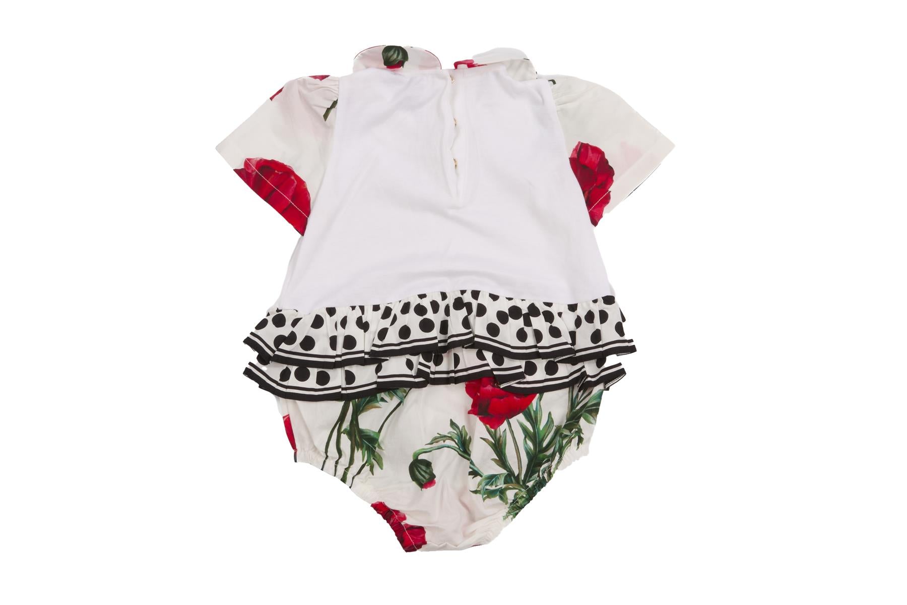 DOLCE & GABBANA WHITE BABY GIRLS ONESIE 12-18 MONTHS