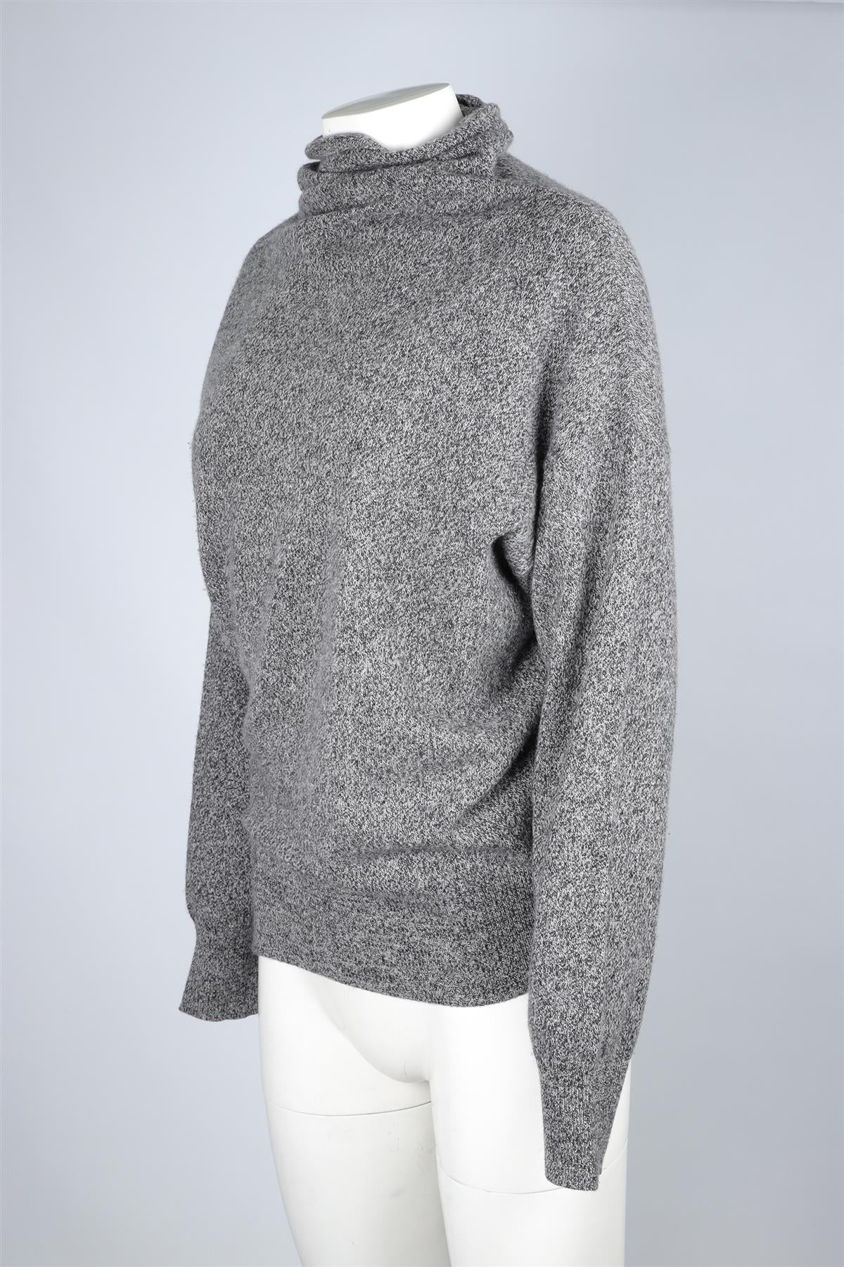 EUDON CHOI GREY CASHMERE SWEATER SMALL