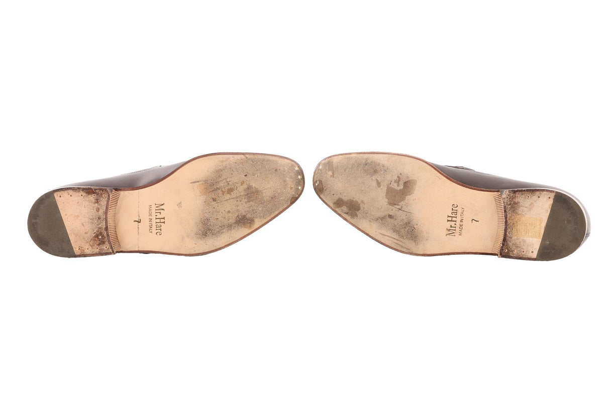 MR.HARE BROWN MEN'S SUEDE LOAFERS EU 41 UK 8 US 11