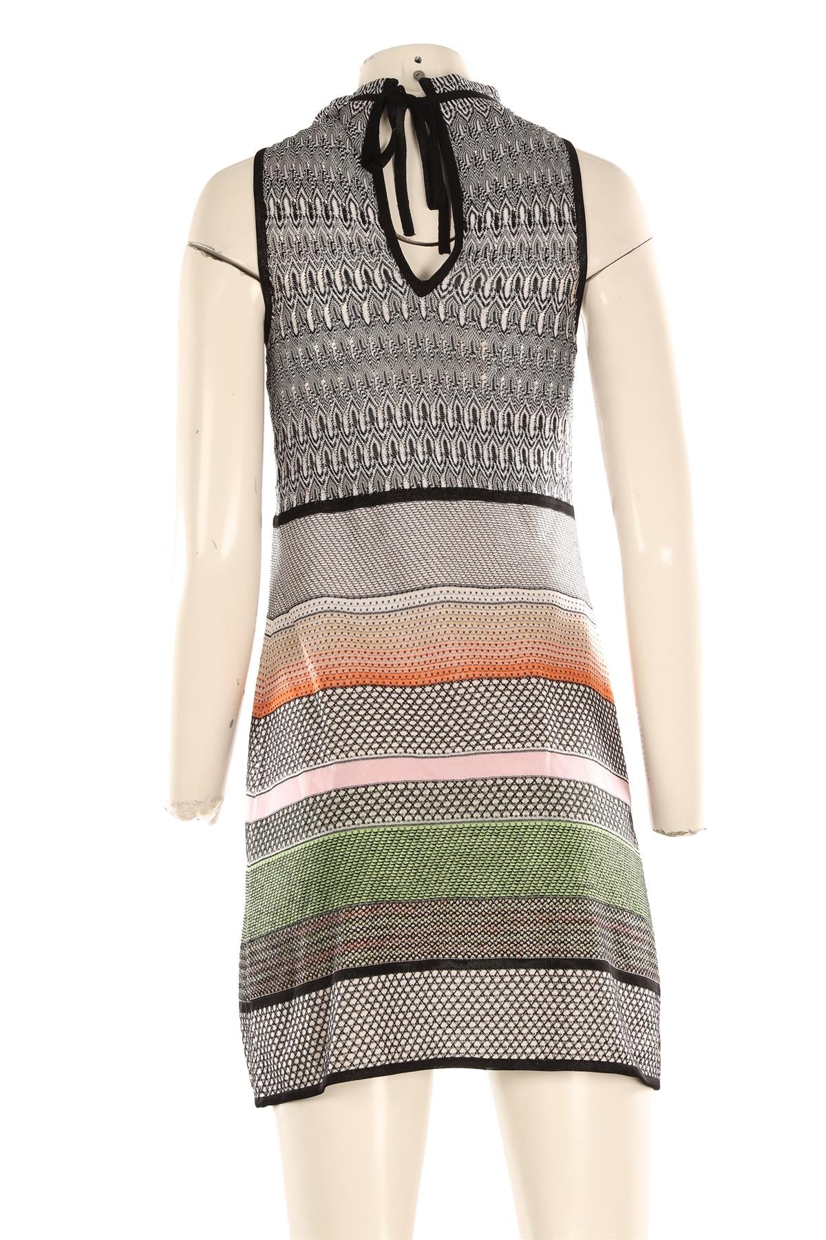 MISSONI MULTI KNIT MIDI DRESS IT 38 UK 6