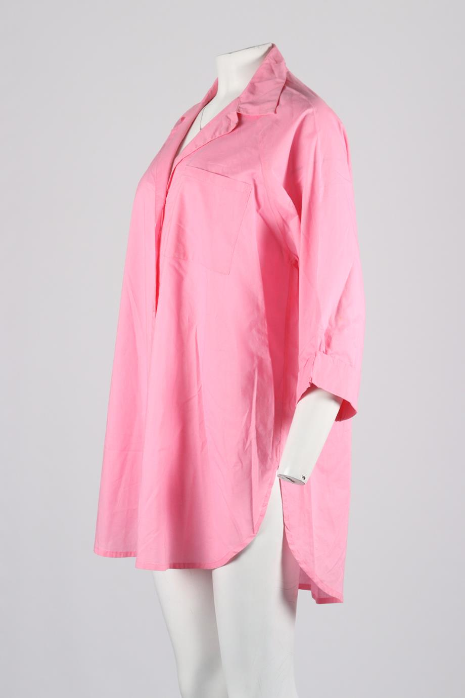 ZULU AND ZEPHYR OVERSIZED COTTON SHIRT US 4 UK 8