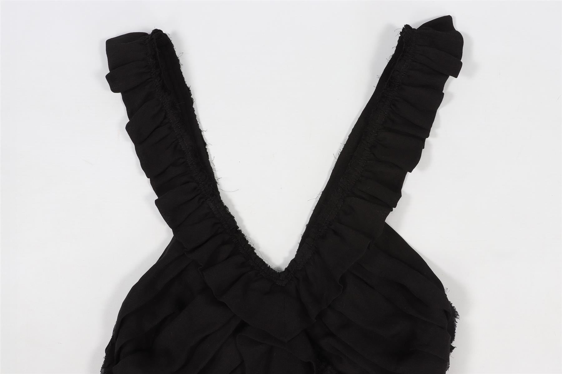 ISABEL MARANT BLACK SILK TOP FR 36 UK 8