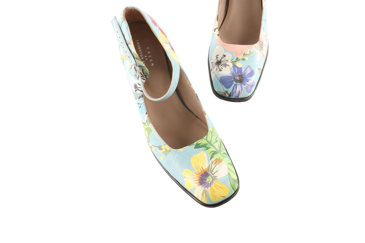 PREEN BY THORNTON BREGAZZI MULTI LEATHER PUMPS EU 40 UK 7 US 10