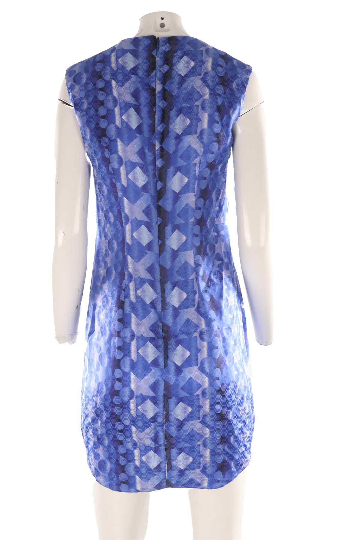 PETER PILOTTO BLUE SILK MINI DRESS UK 8