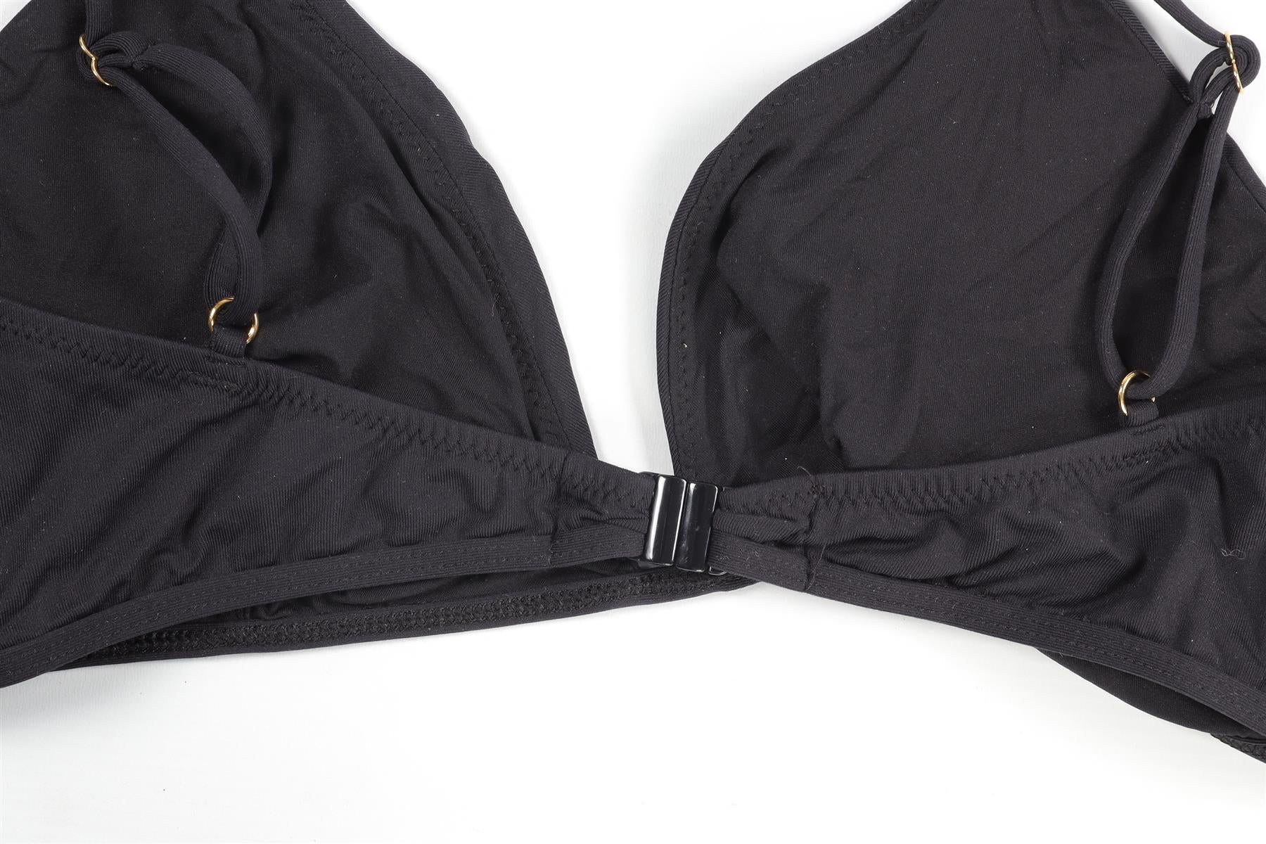 MELISSA ODABASH BLACK BIKINI TOP UK 16