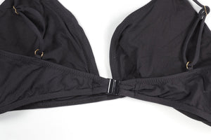 MELISSA ODABASH BLACK BIKINI TOP UK 16