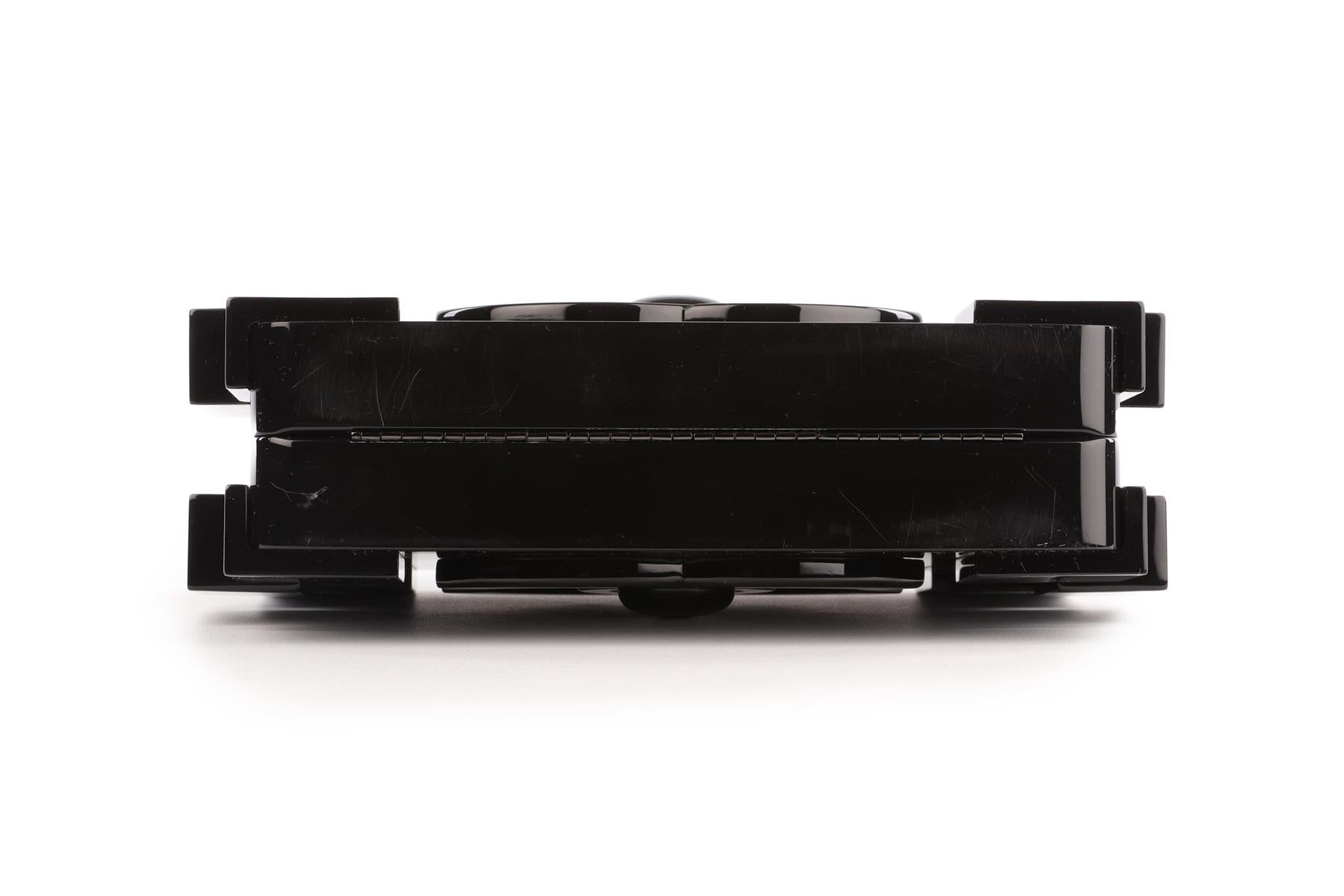 CHANEL BLACK 2014 BOY BRICK LEGO PLEXIGLASS CLUTCH
