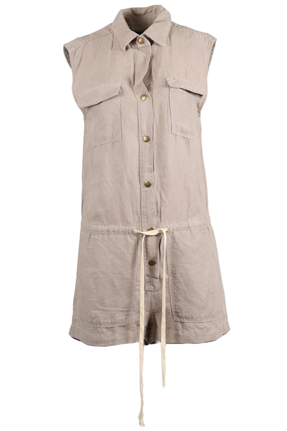 ENZA COSTA LINEN BLEND PLAYSUIT UK 8