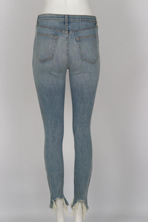 L'AGENCE DISTRESSED HIGH RISE SKINNY JEANS W26 UK 8