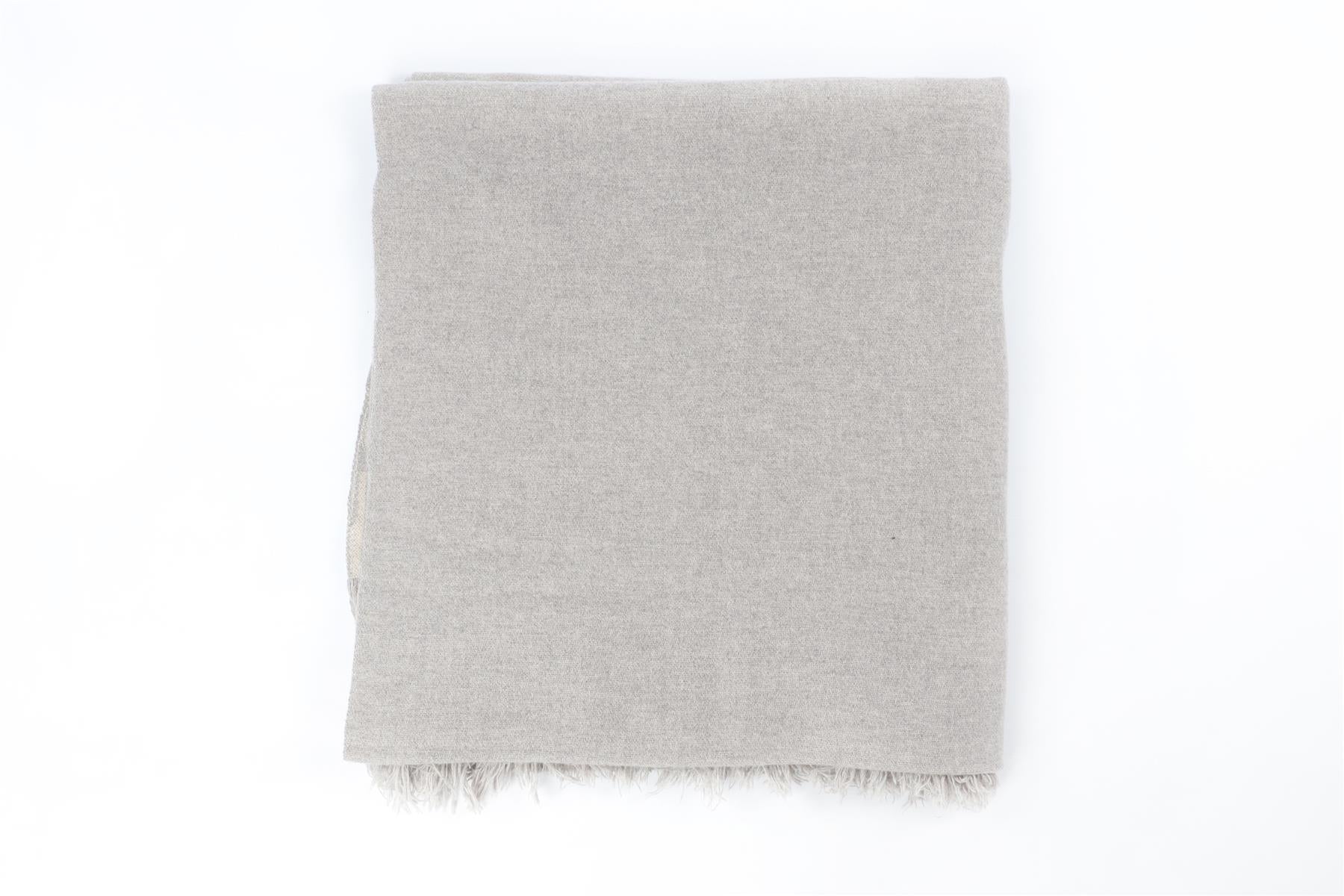 ISABEL MARANT GREY CASHMERE SCARF ONE SIZE