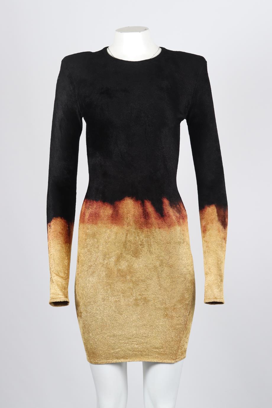 BALMAIN STRETCH KNIT MINI DRESS FR 36 UK 8