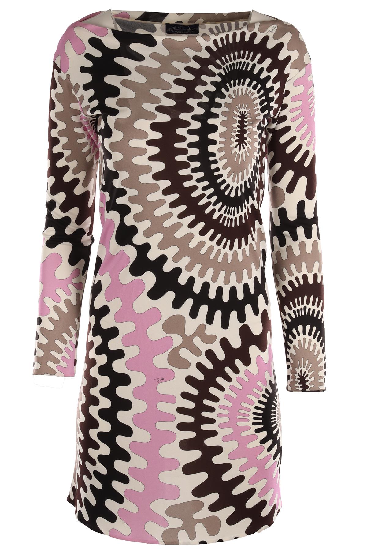 EMILIO PUCCI MULTI JERSEY MINI DRESS IT 38 UK 6