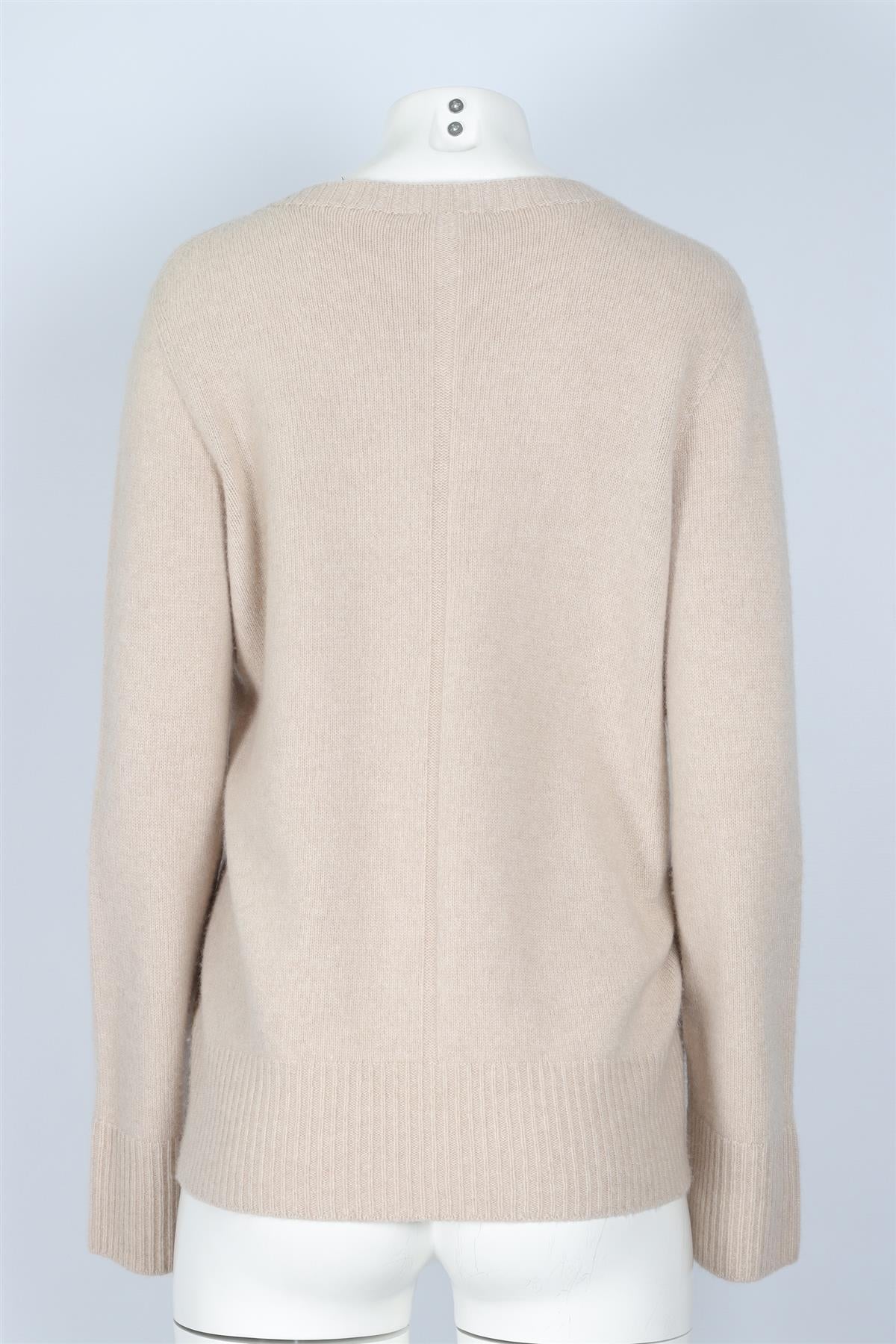 THE ROW BEIGE CASHMERE SWEATER XSMALL