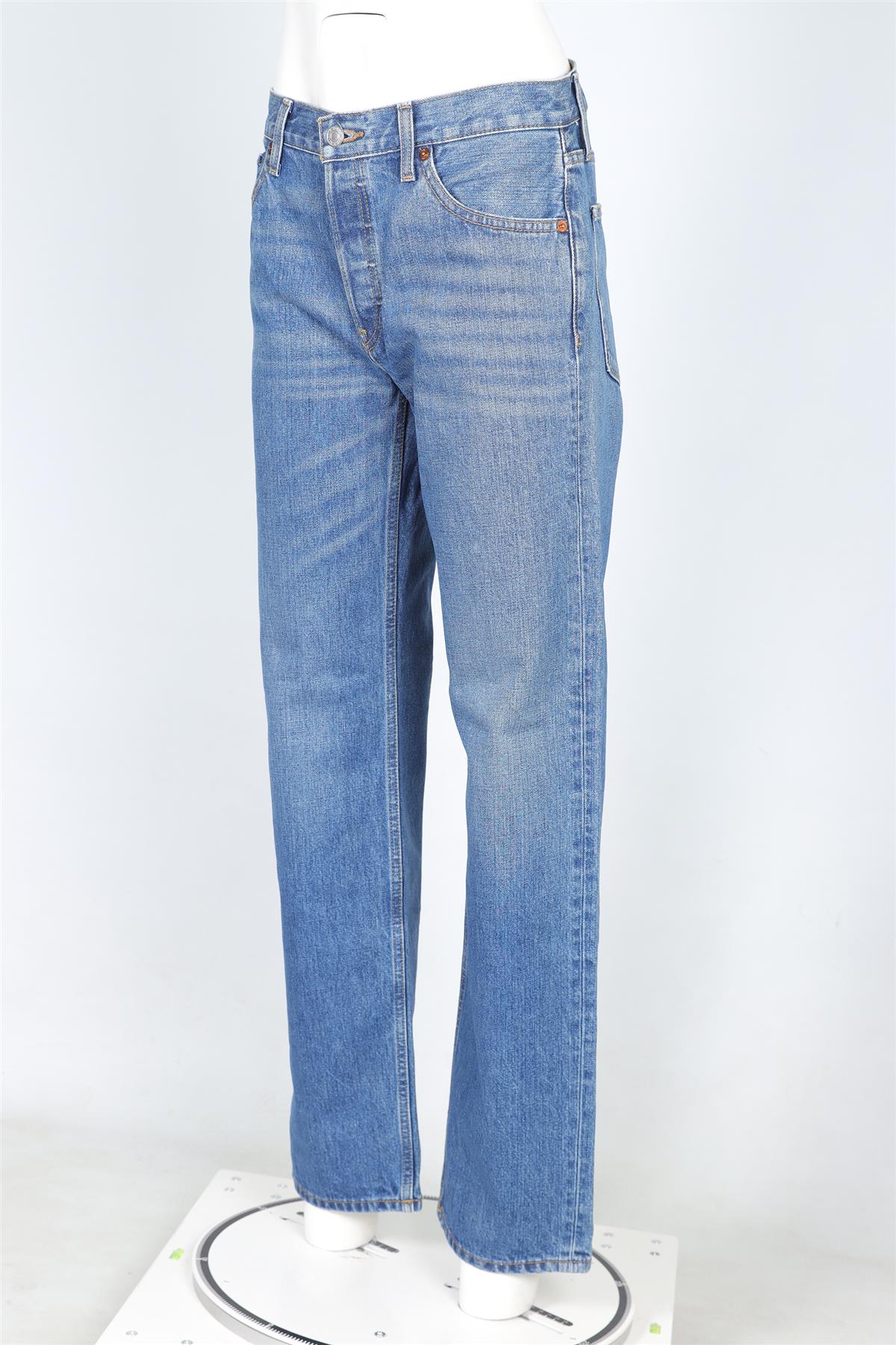 RE/DONE BLUE DENIM JEANS W24 UK 6