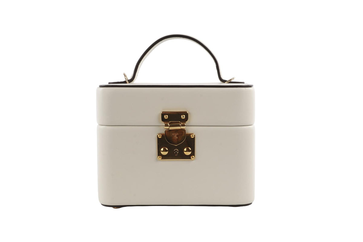 TANNER KROLLE ECRU ANNABEL LEATHER TOTE BAG