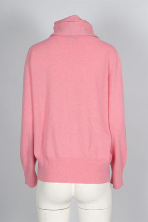 AKRIS PINK CASHMERE SWEATER UK 16 US 12