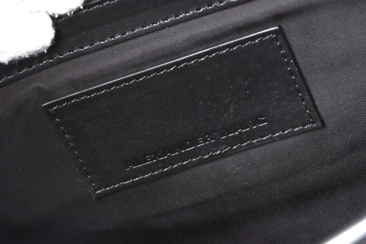 ALEXANDER WANG BLACK LEATHER TOTE BAG