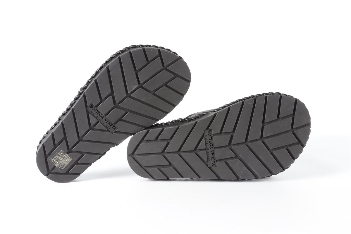 BOTTEGA VENETA BLACK LEATHER SANDALS EU 38 UK 5 US 8