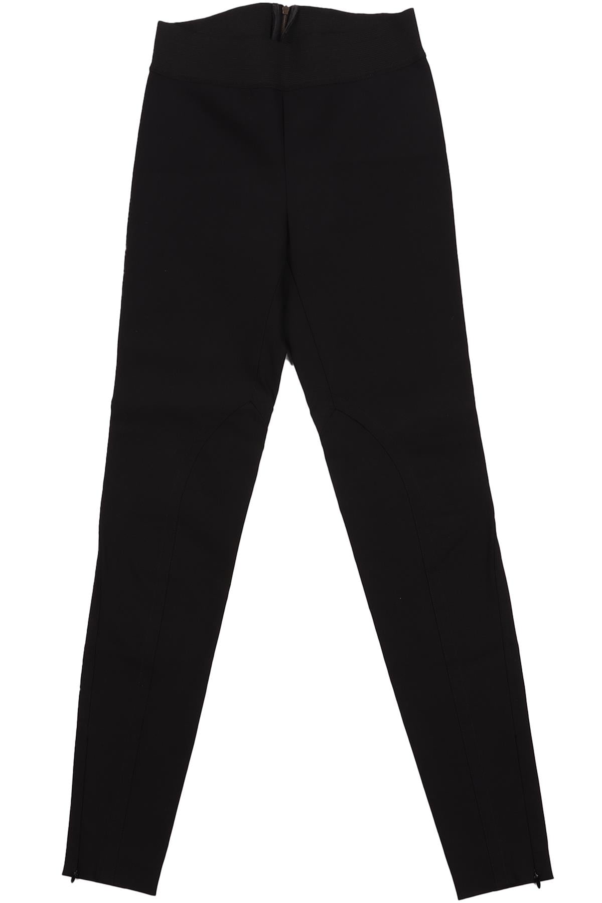 STELLA MCCARTNEY BLACK COTTON SKINNY PANTS W26 UK 8