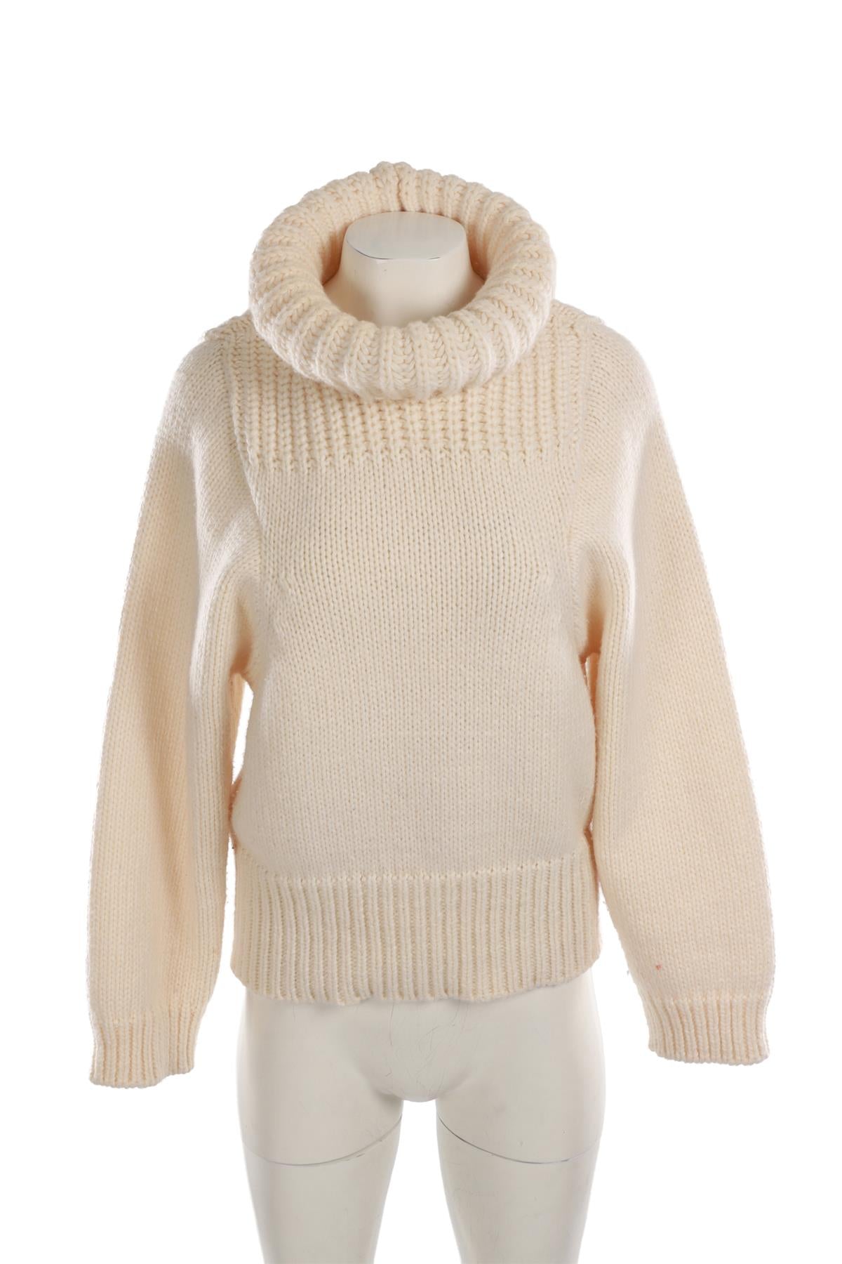 STELLA MCCARTNEY CREAM KNIT SWEATER SMALL