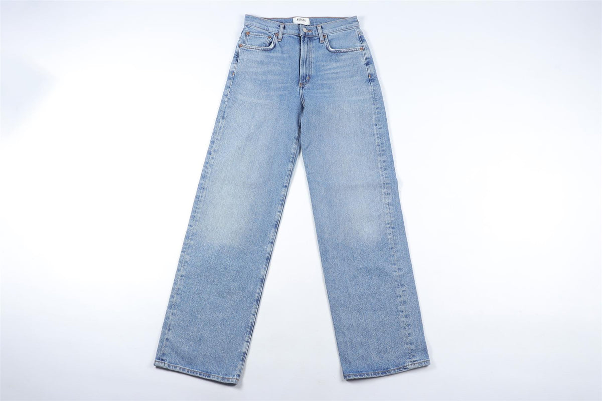 AGOLDE BLUE STRAIGHT LEG JEANS W24 UK 6