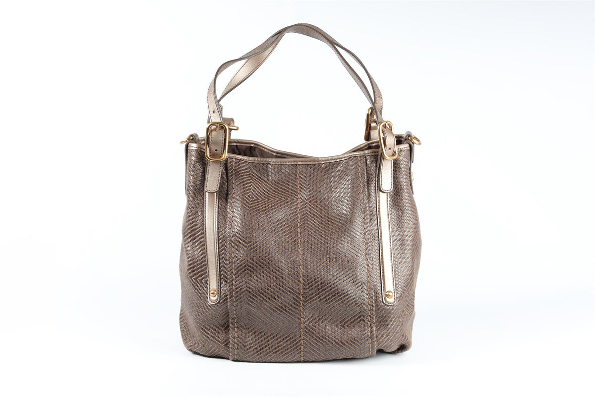 TOD'S BROWN LEATHER SHOULDER BAG