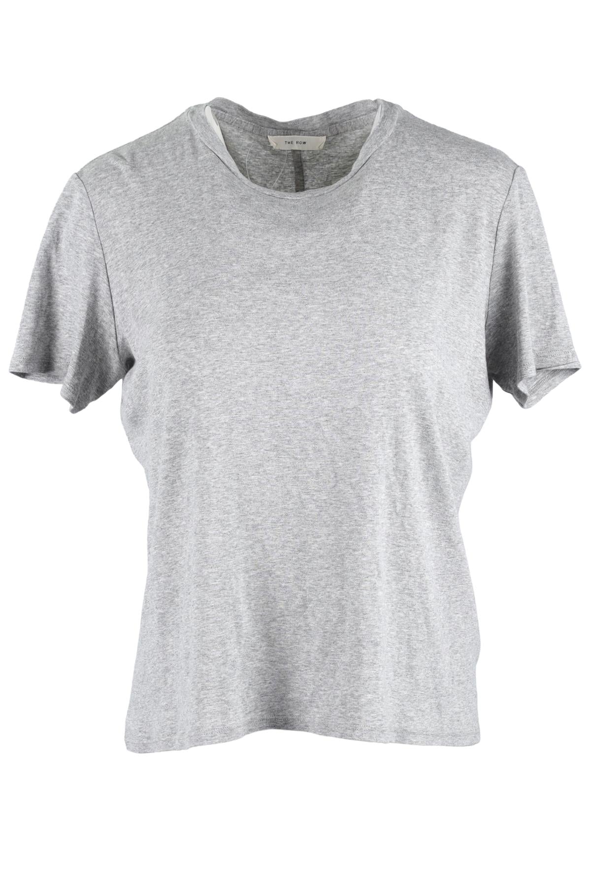 THE ROW GREY COTTON T-SHIRT MEDIUM
