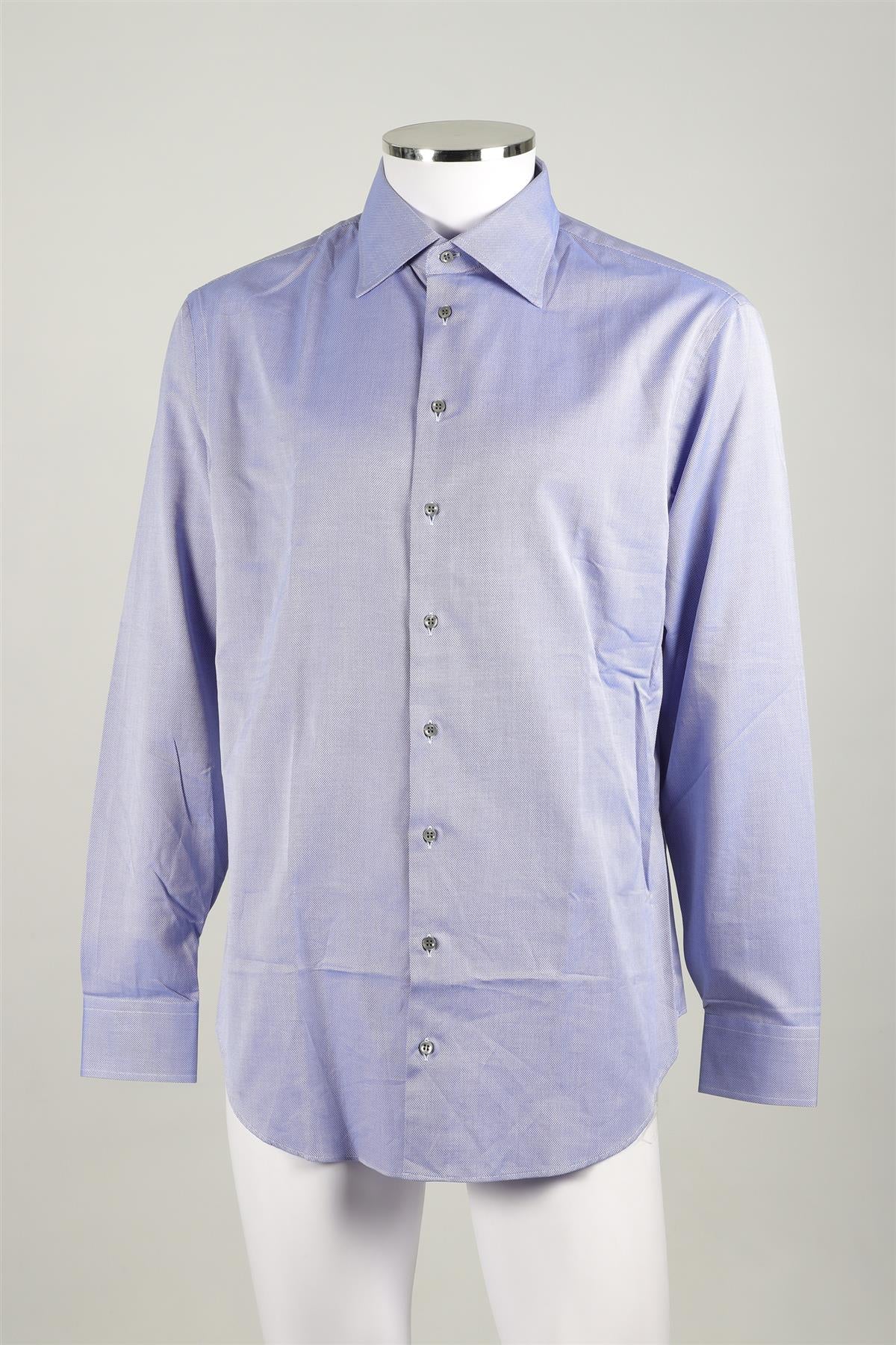 GIORGIO ARMANI BLUE MEN'S COTTON SHIRT UK/US COLLAR 16 UK/US CHEST 40