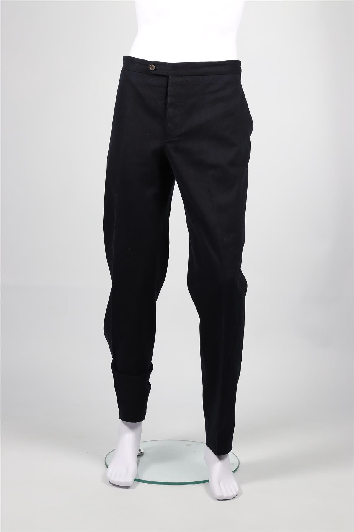 THOM SWEENEY NAVY MEN'S CORDUORY STRAIGHT LEG PANTS EU 54 UK/US WAIST 38