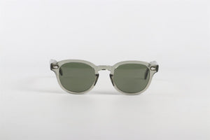 MOSCOT GREEN ROUND FRAME ACETATE SUNGLASSES