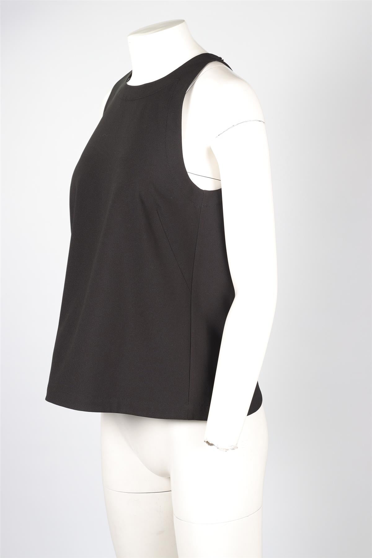 BROCHU WALKER BLACK CREPE TOP MEDIUM