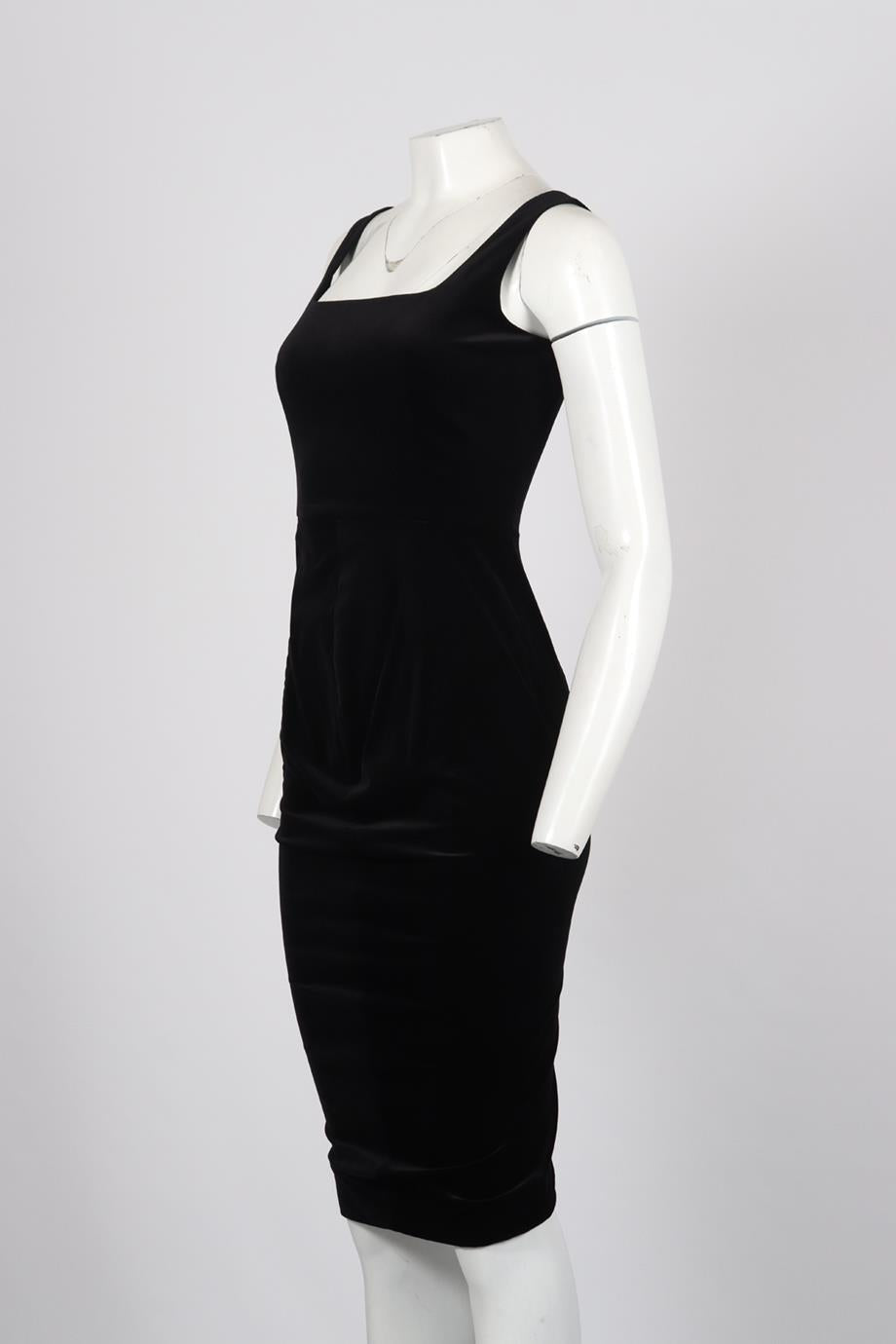 SPORTMAX VELVET MIDI DRESS UK 8