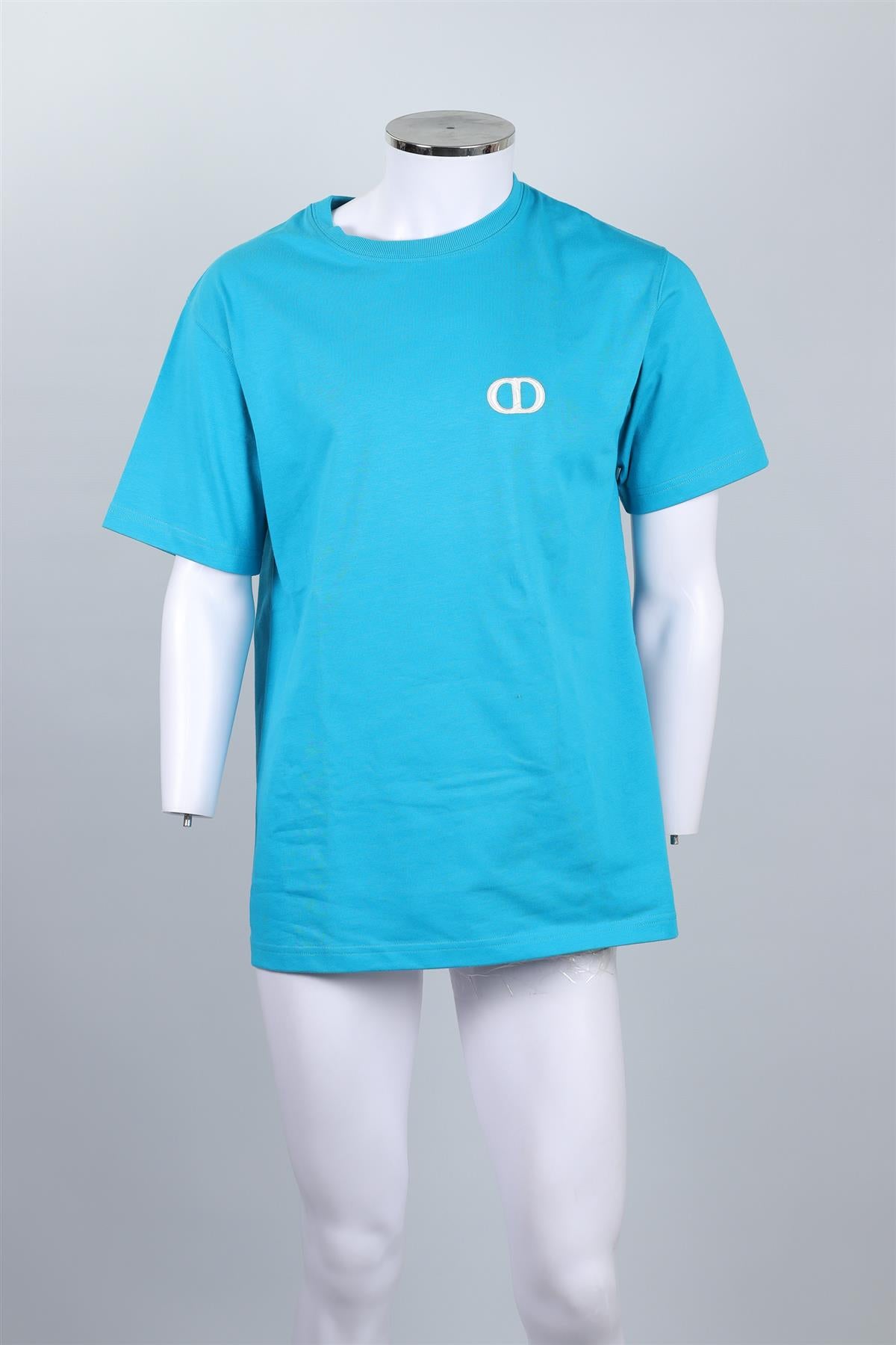 CHRISTIAN DIOR BUE MEN'S COTTON T-SHIRT MEDIUM