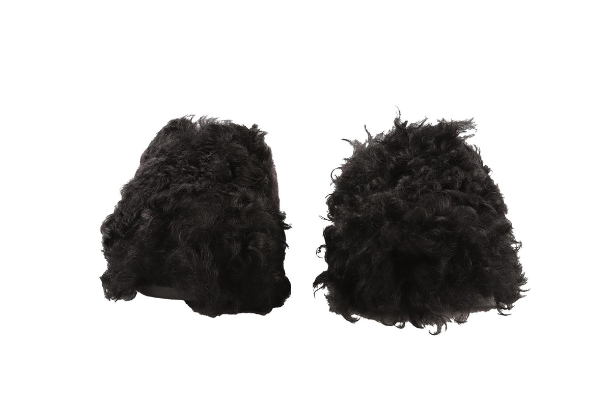 FITFLOP + ROKSANDA BLACK SHEARLING CLOGS EU 39 UK 6 US 9