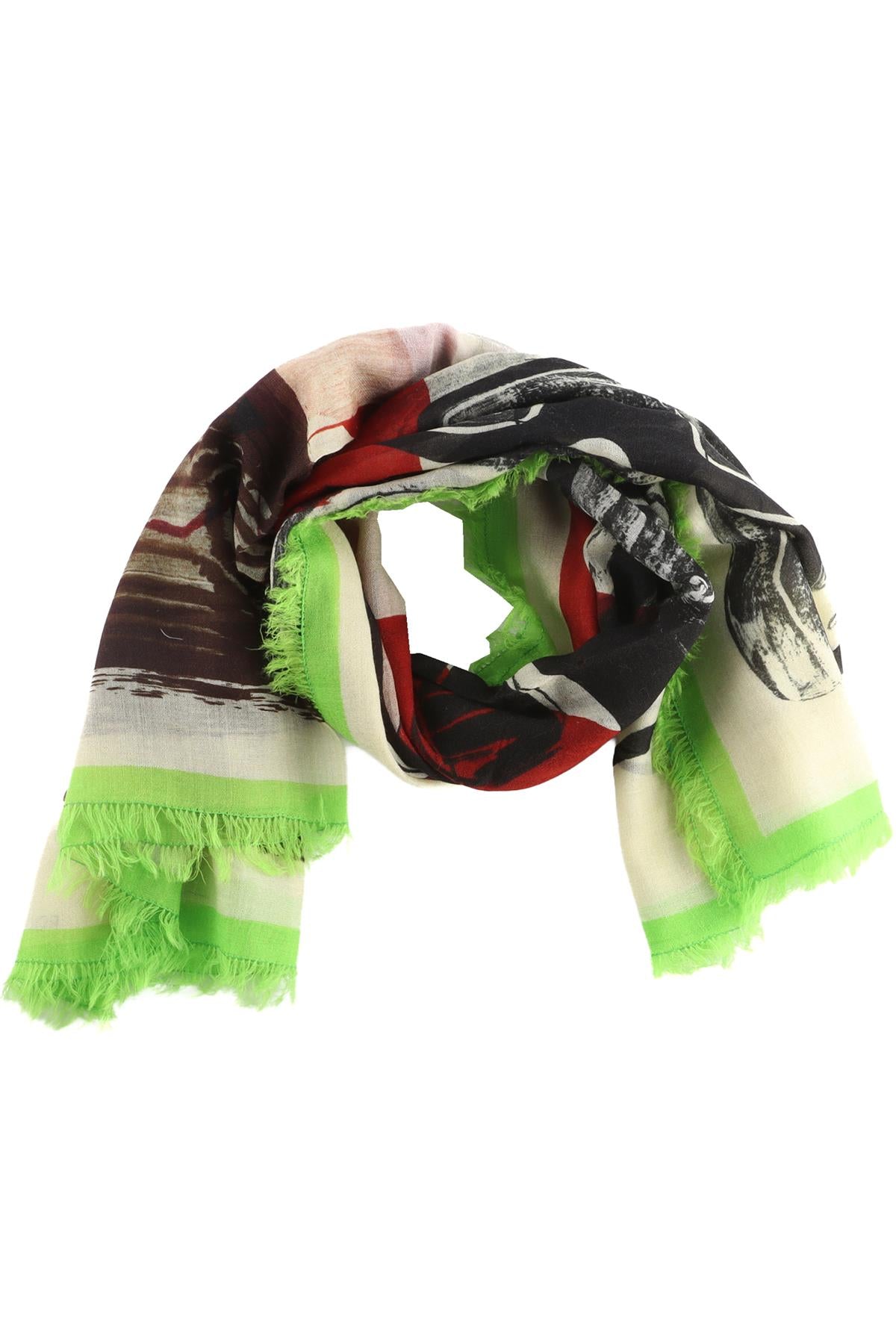 ROKSANDA GREEN SILK SCARF