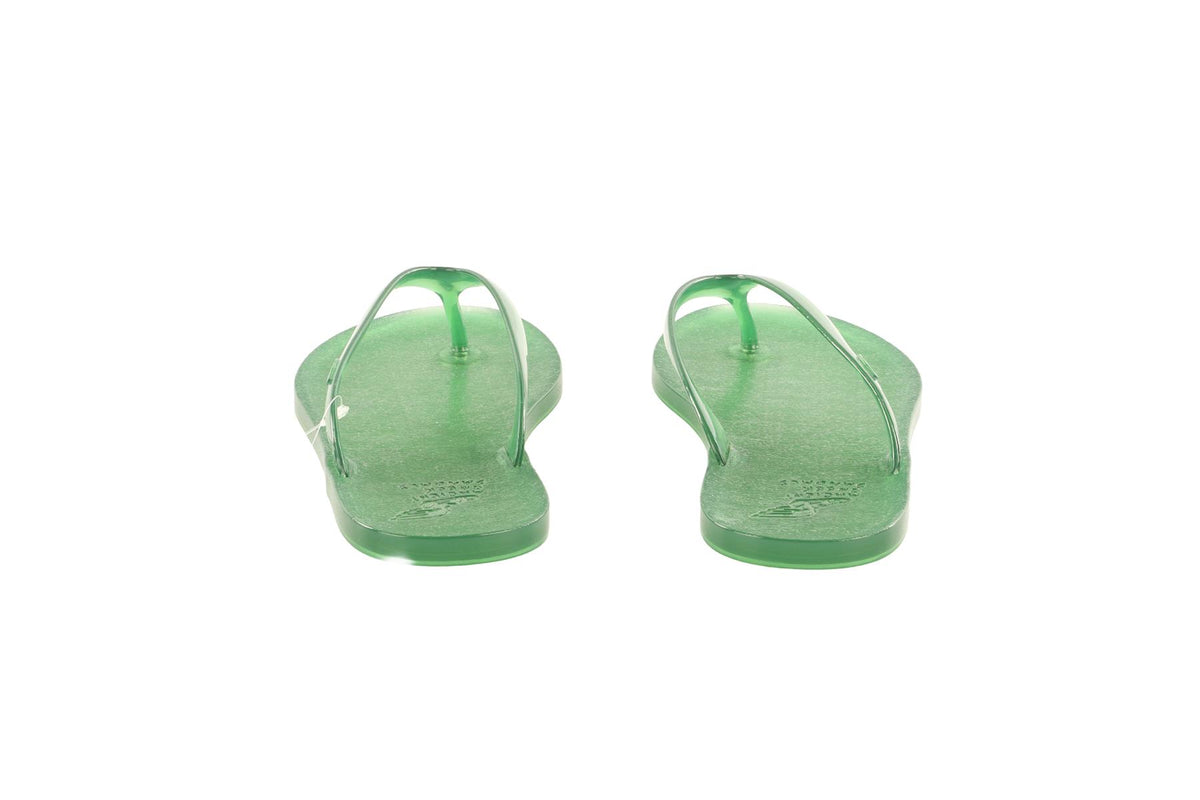 ANCIENT GREEK SANDALS GREEN RUBBER FLIP FLOPS EU 36 UK 3 US 6