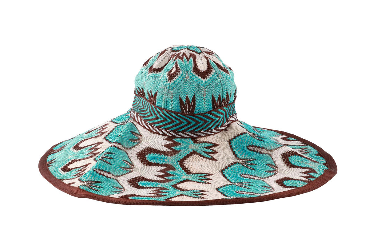 MISSONI BLUE CROCHET HAT SMALL