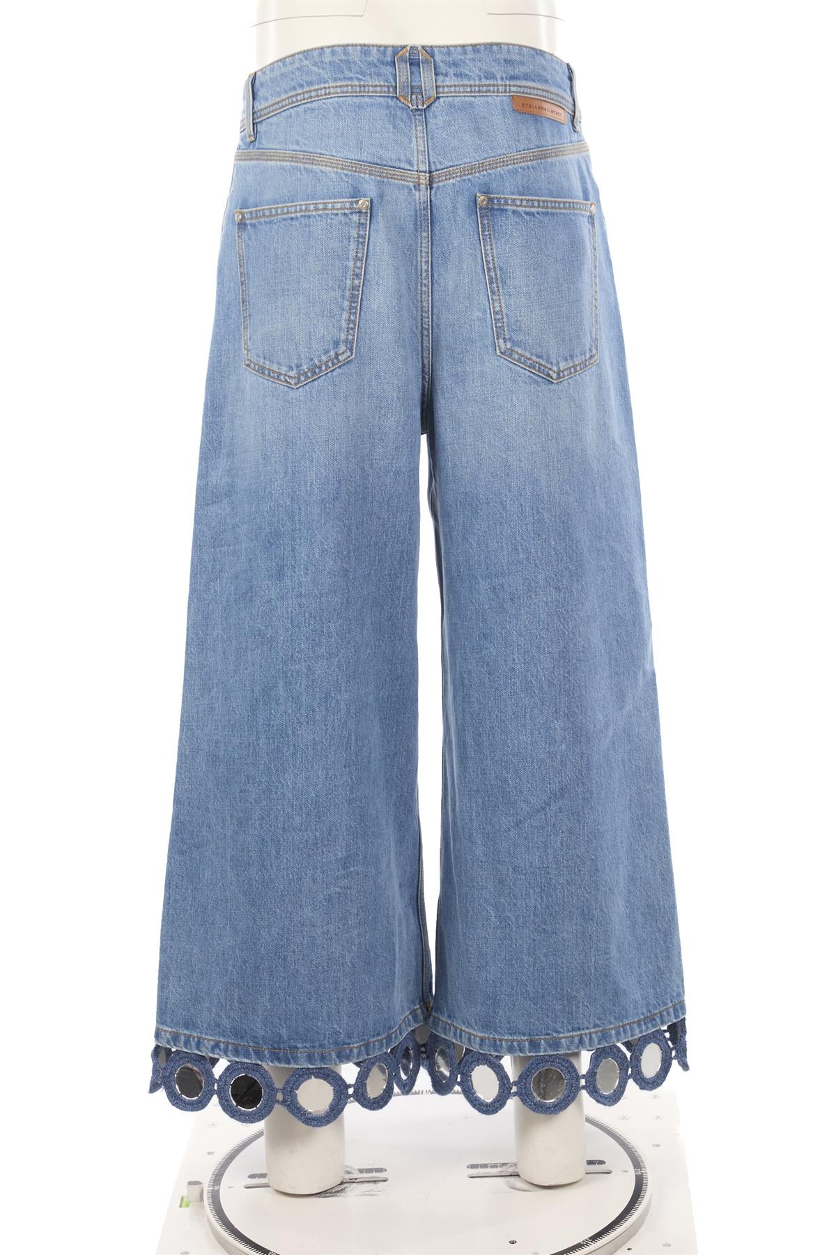 STELLA MCCARTNEY BLUE HIGH RISE WIDE LEG JEANS W29
