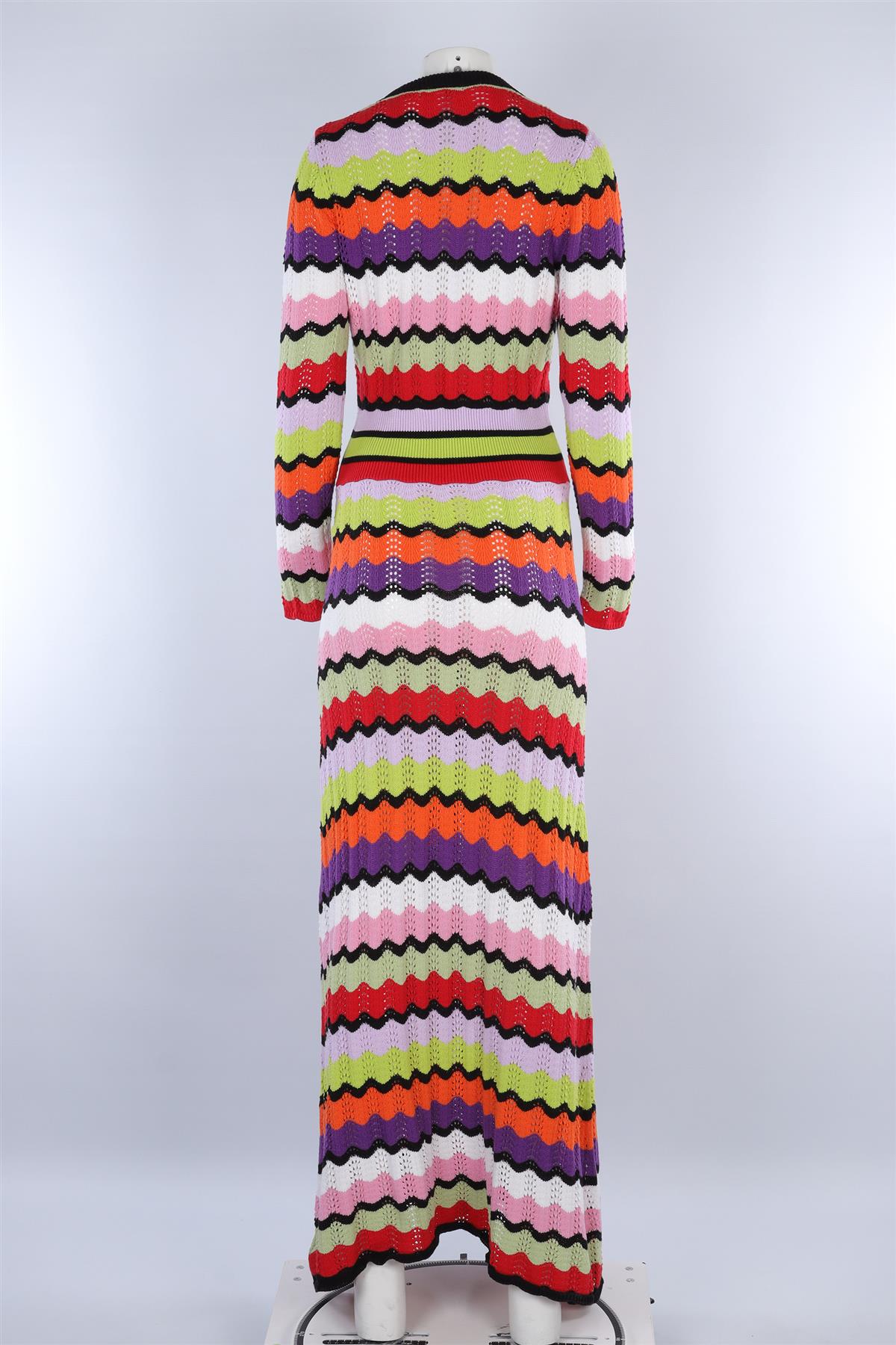 OLIVIA RUBIN MULTI COTTON MAXI DRESS LARGE