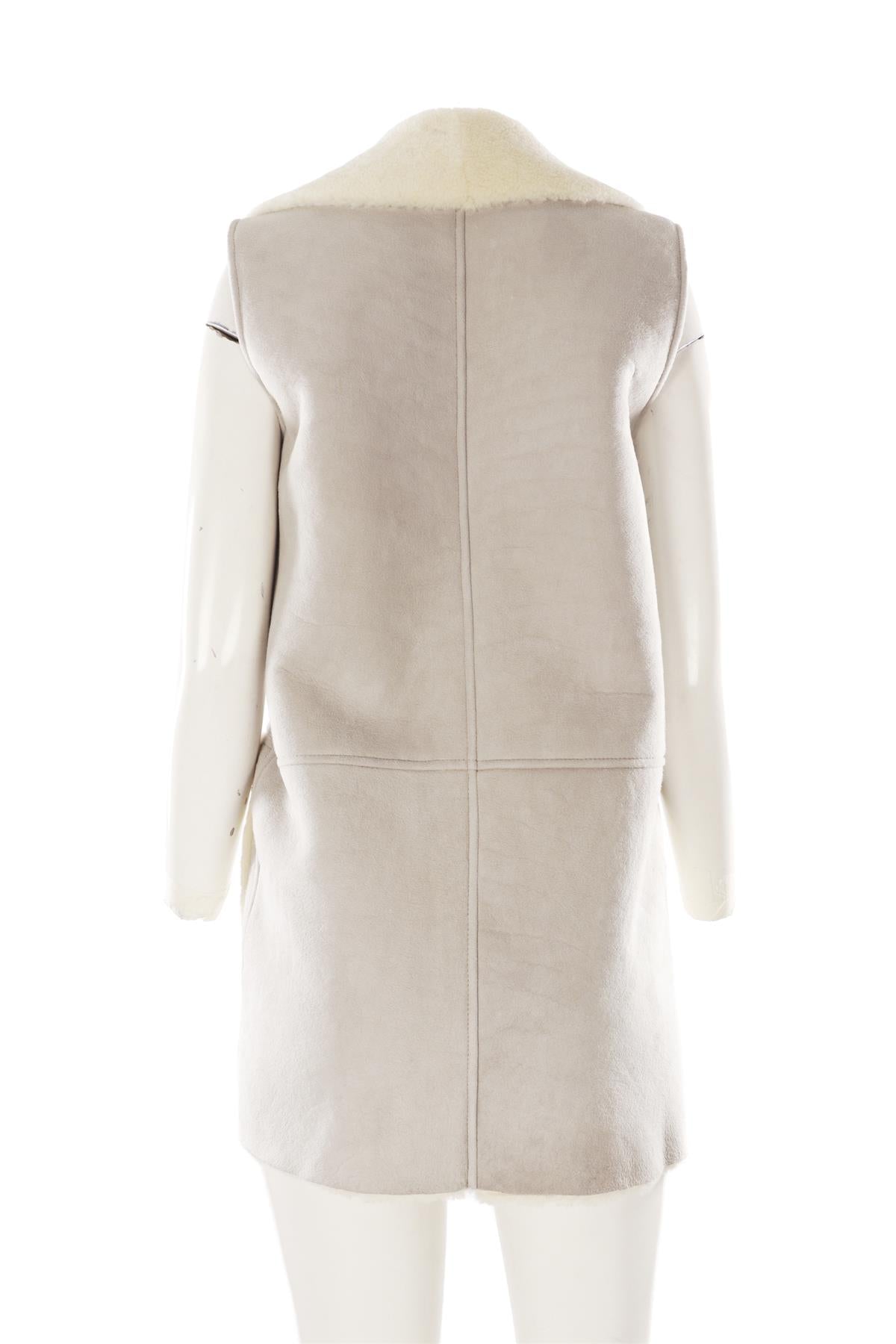 GREY SHEARLING GILET