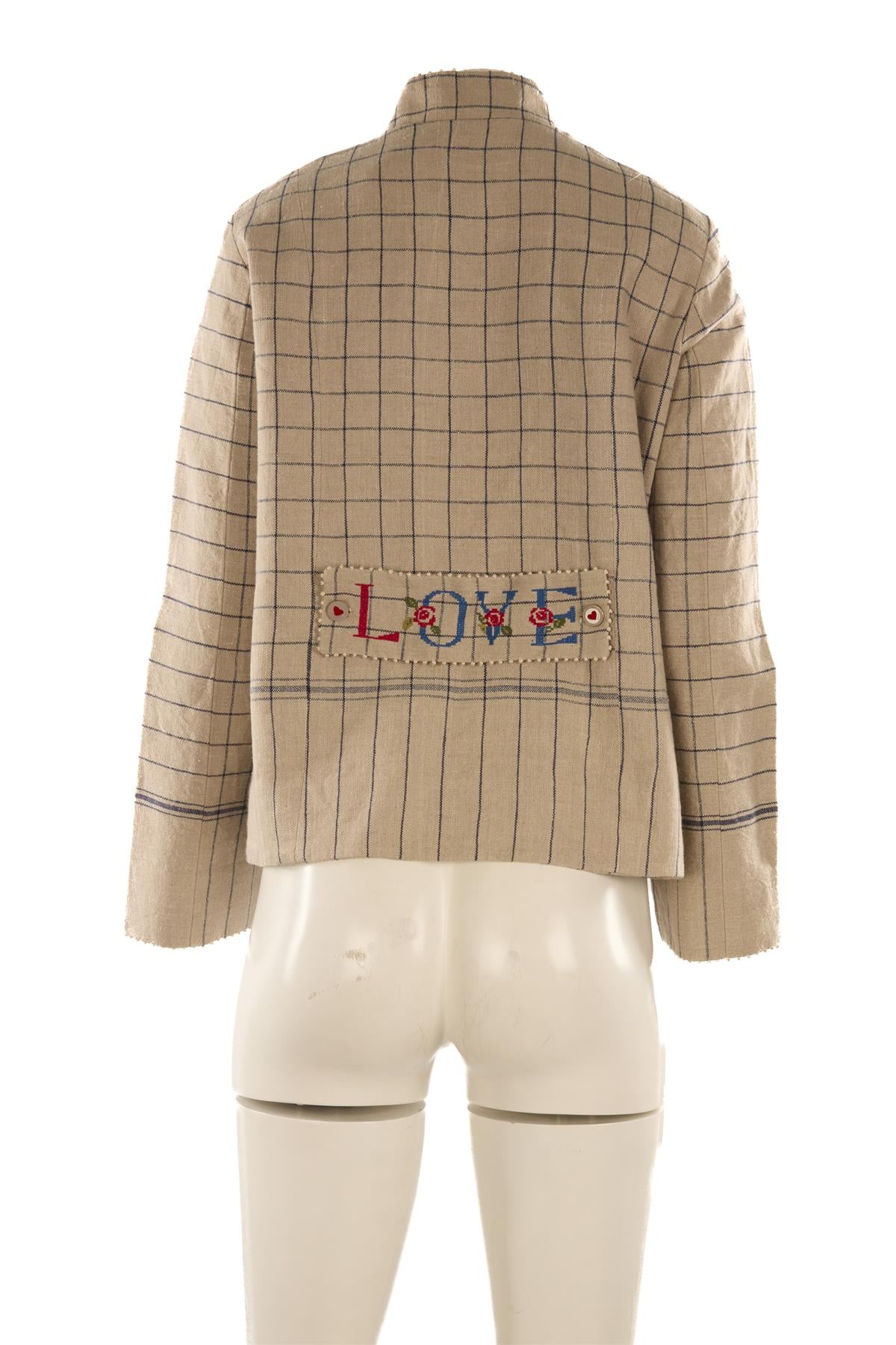 PÉRO BEIGE HEMP BLAZER SMALL