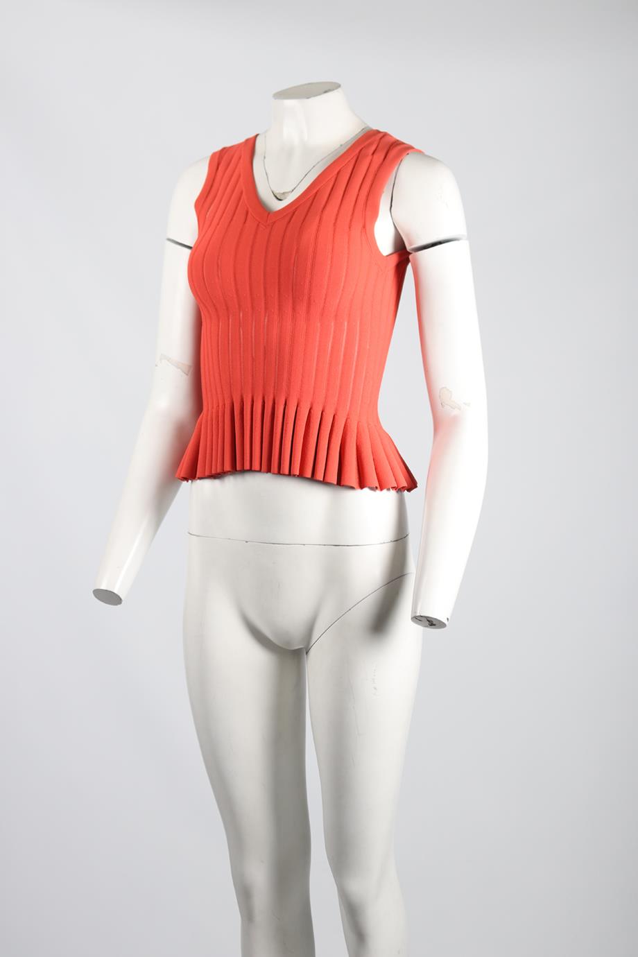 AZZEDINE ALAÏA KNIT TOP XSMALL