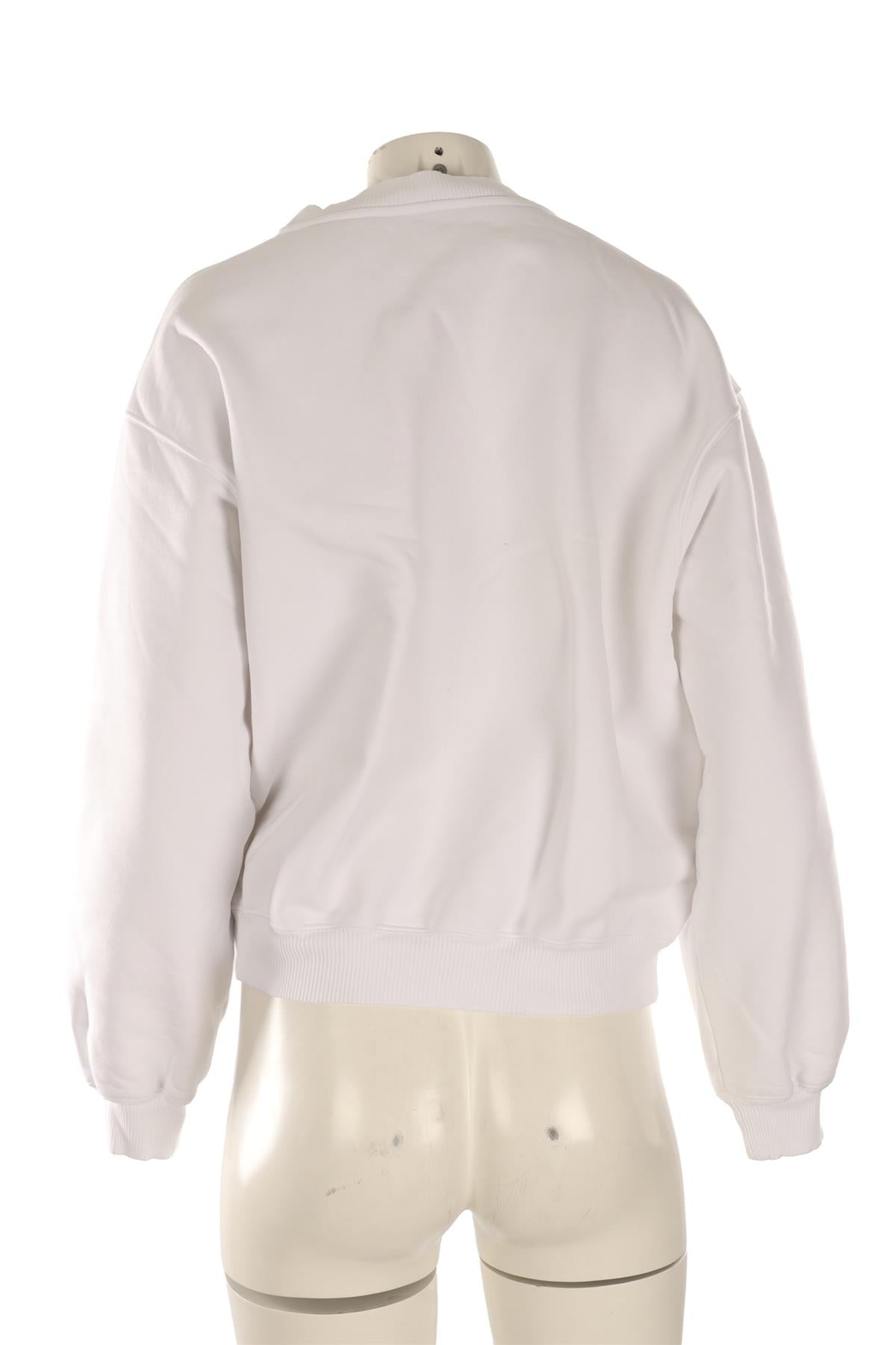 CELINE WHITE COTTON SWEATSHIRT SMALL