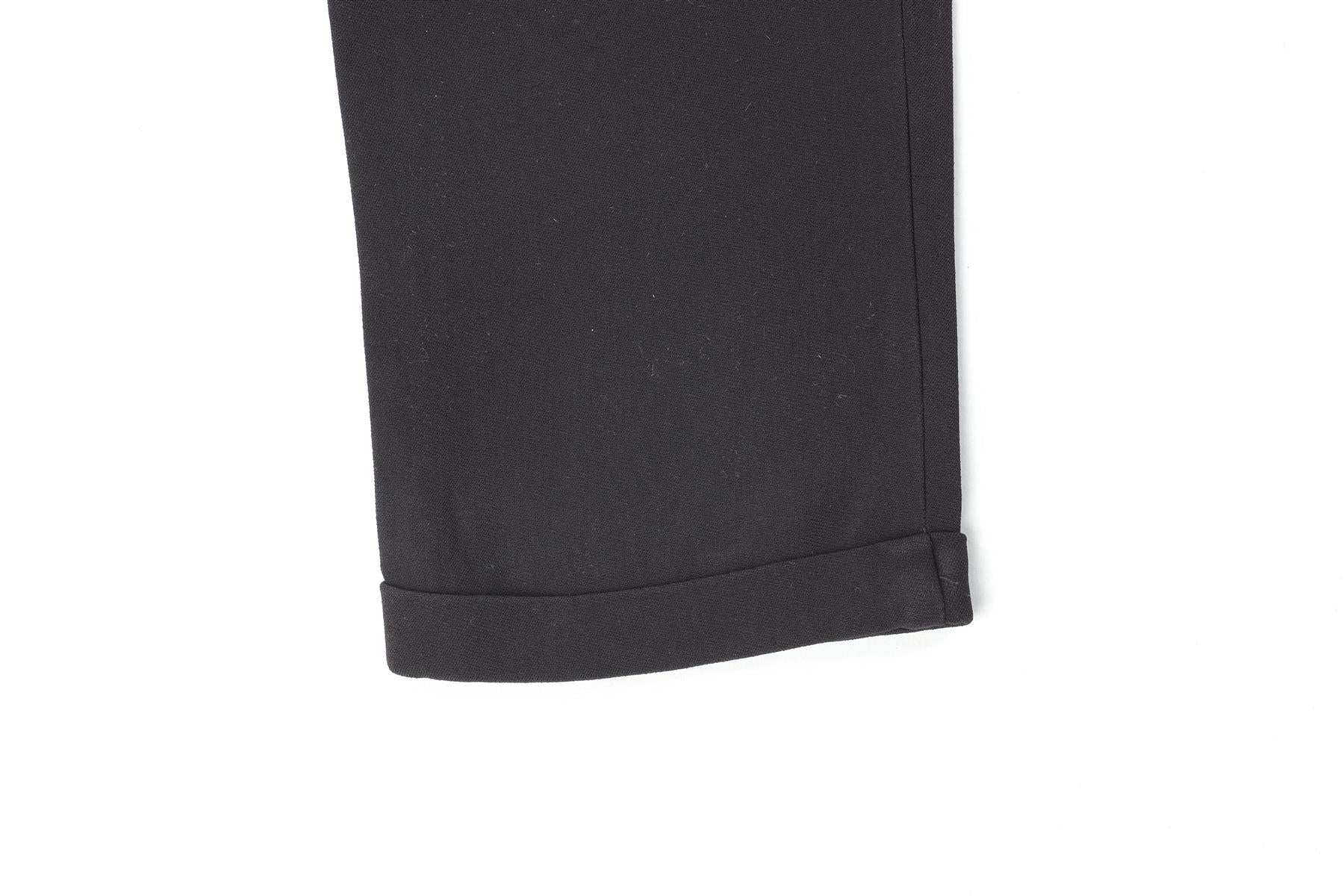 STELLA MCCARTNEY BLACK CREPE TAPERED PANTS IT 34 UK 2