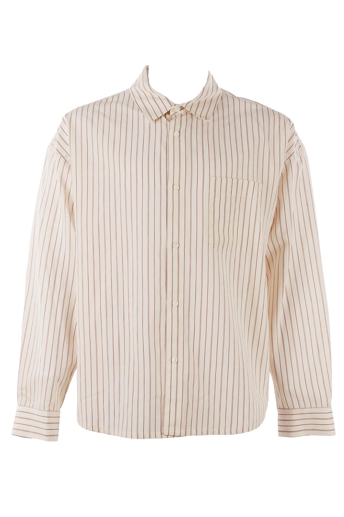 CREAM MEN'S COTTON SHIRT
