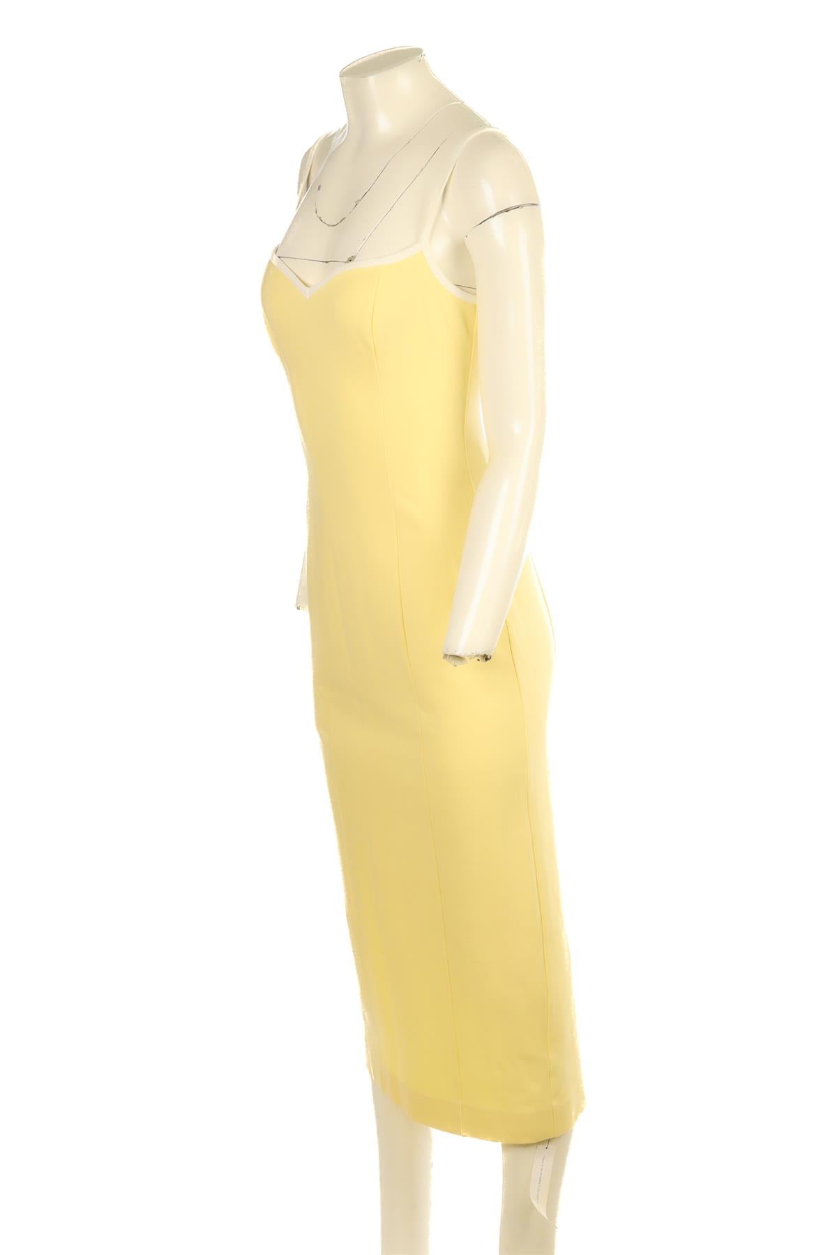 REFORMATION YELLOW KNIT MAXI DRESS SMALL